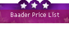 Baader Price List